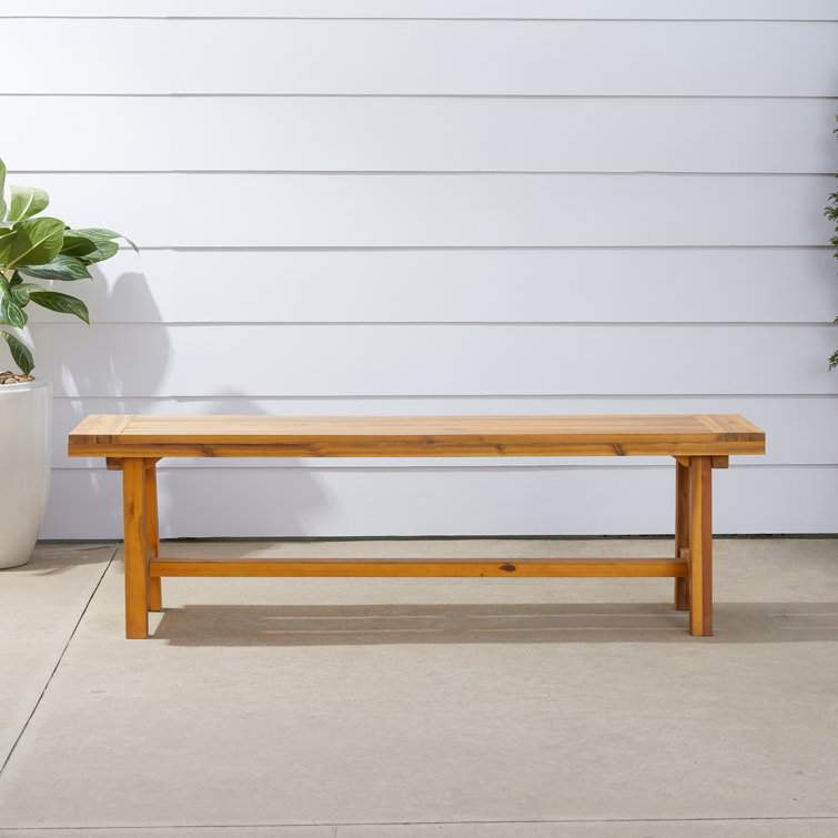 Millwood Pines Macedonia Patio Dining Wooden Picnic Bench & Reviews